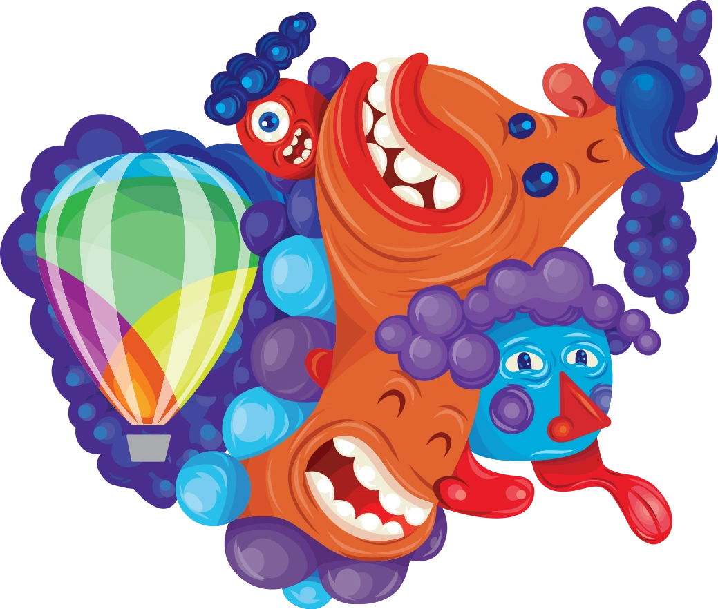 Яркая авторская иллюстрация, созданная с CorelDRAW